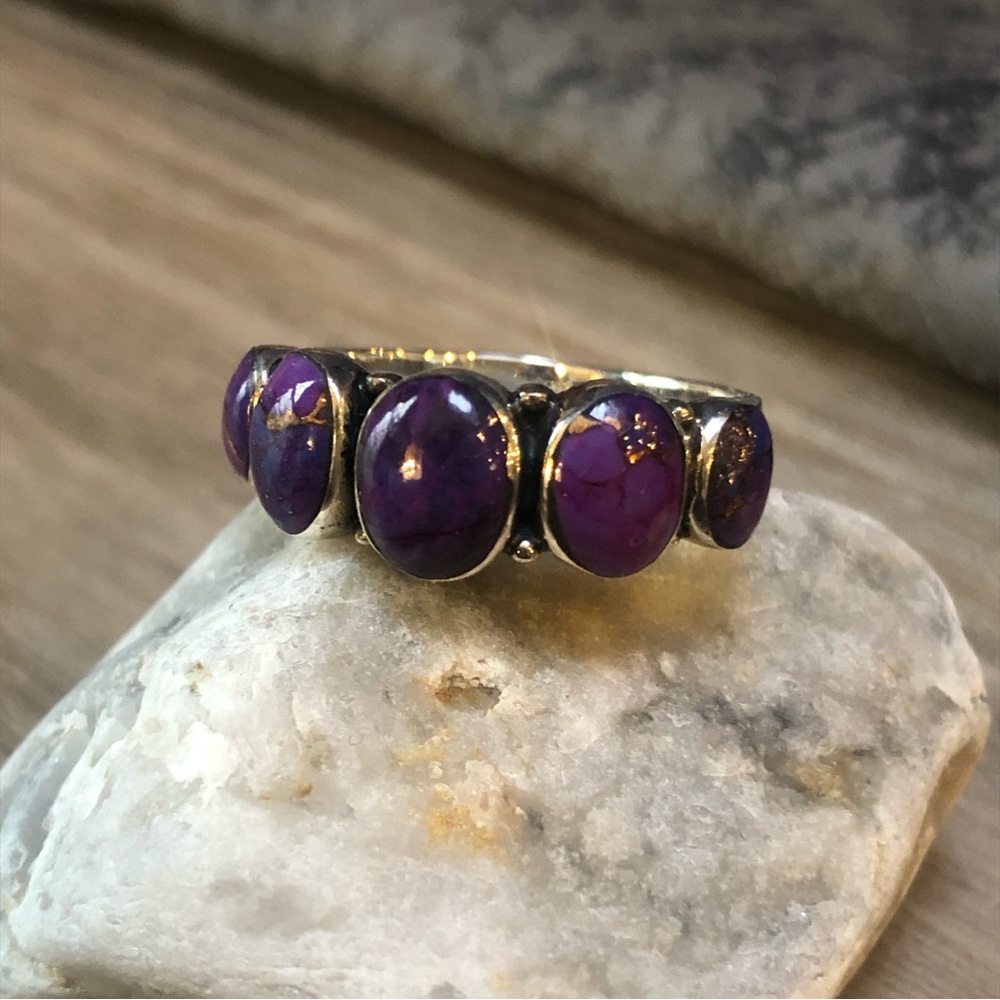 Purple Mojave Sterling Ring